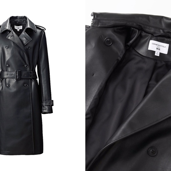 UNIQLO X Carine Roitfeld NEO-LEATHER COAT SIZE S - Picture 5 of 11